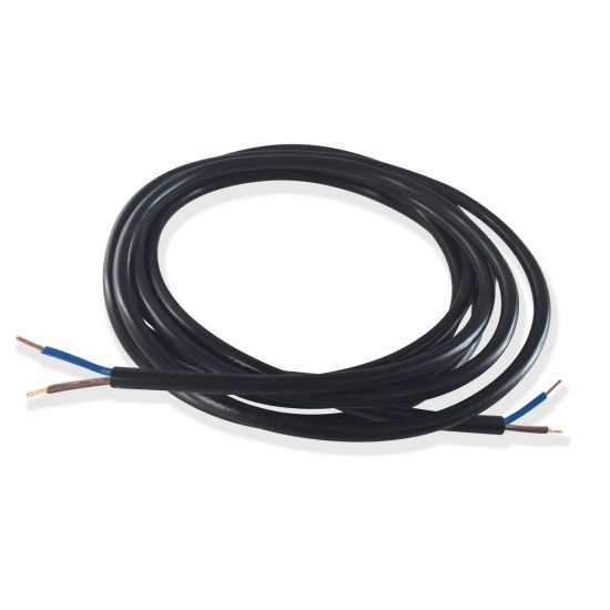 Kabel rund SKK2x0,75, Svart, 3m