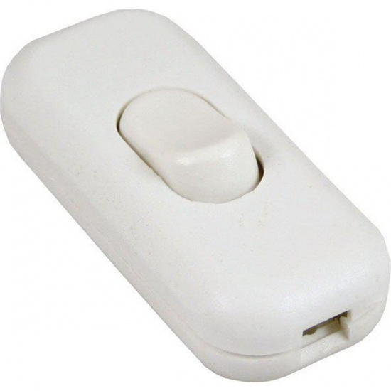 Mellanstr�mbrytare, 230V 2A, vit, 1-pol