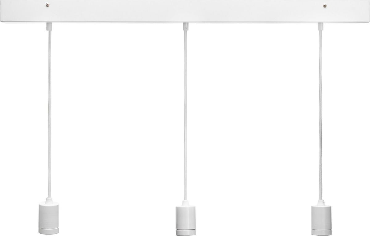 Line 3 ceiling light, Rectang, white 80cm