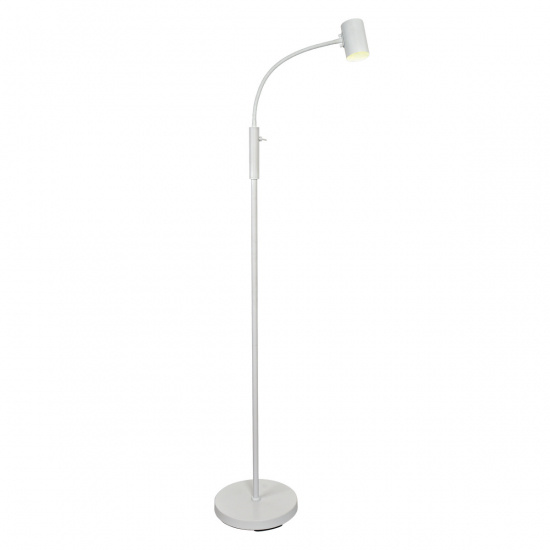 HUGIN golvlampa, vit