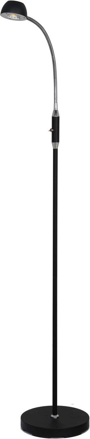 JUNO golvlampa,svart/krom