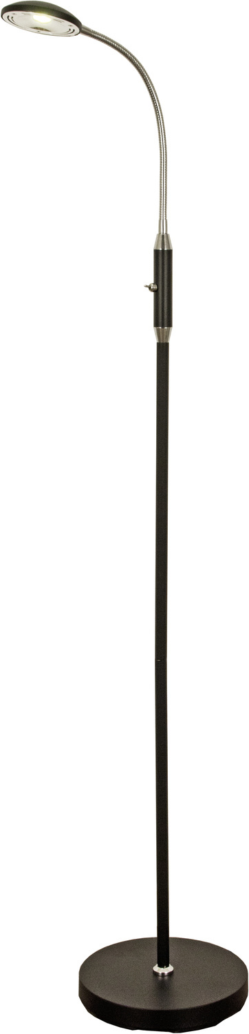 HERO golvlampa. svart/krom