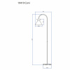 CONI Golvlampa, Svart - Höjd 143cm CONI Golvlampa, Svart - Höjd 143cm