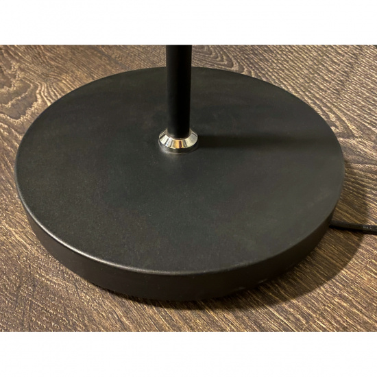 HERO golvlampa, dubbel, svart/krom