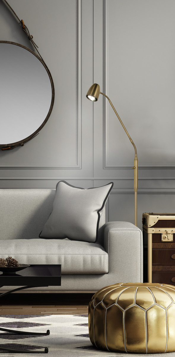 SANDNES golvlampa. antik