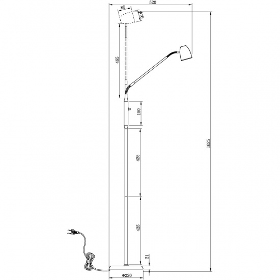 SANDNES golvlampa. st�l