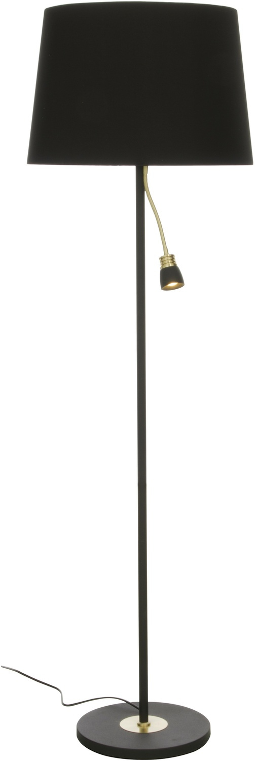 EKETORP golvlampa.,svart/matt m�ssing