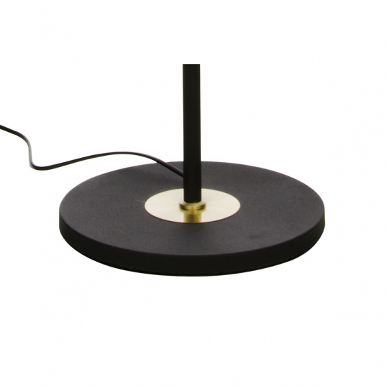 EKETORP golvlampa.,svart/matt m�ssing