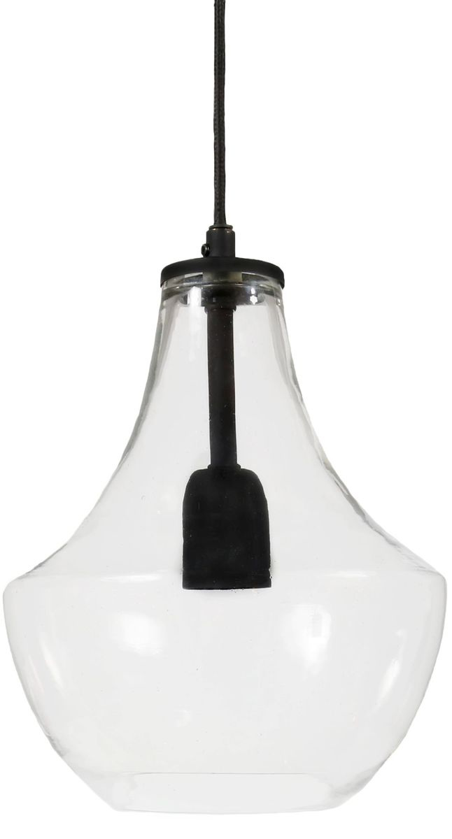 Hamilton Taklampa, Clear/black 21cm