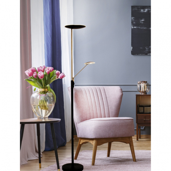 CADIZ uplight, svart/matt m�ssing