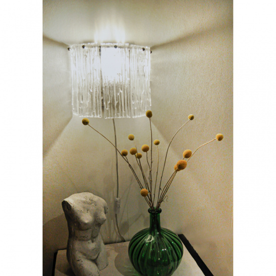 ABELONE V�gglampa, Klar/Krom