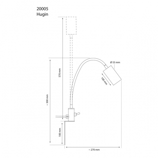 HUGIN S�nglampa, M�lad Antik