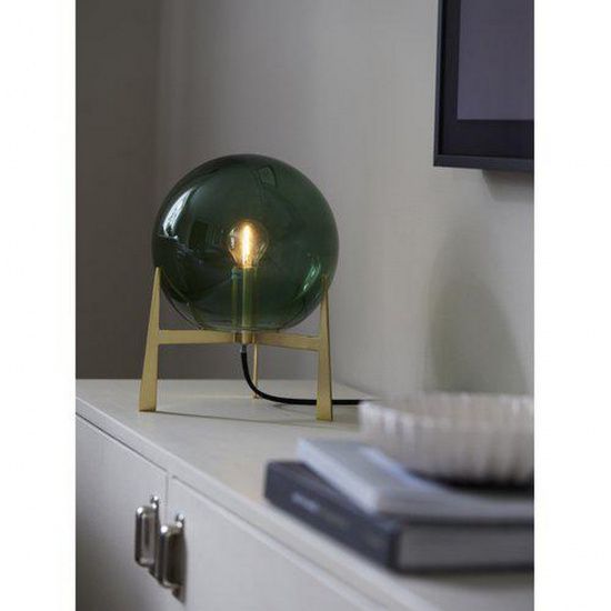 Milla Bordslampa, Guld/Gr�n 28cm