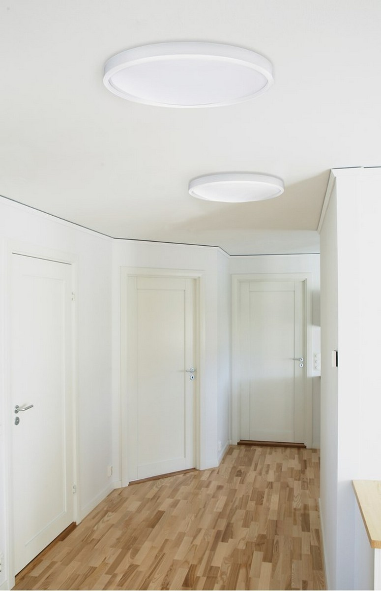 Slim plafond D280 mattvit LED 12W dimbar