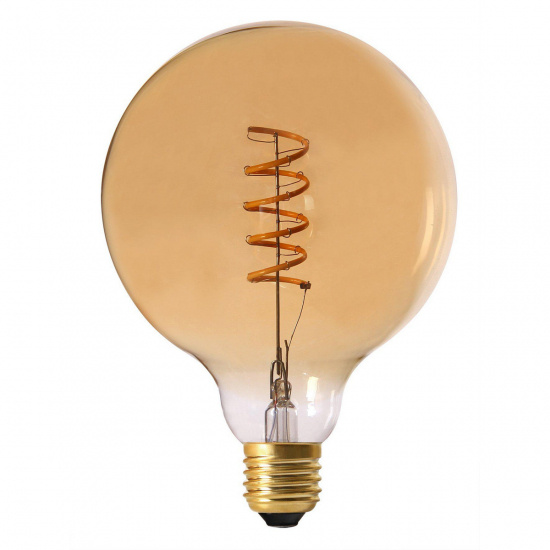 Elect Spiral LED Fil, Globe Gold 125mm