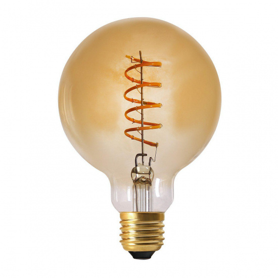 Elect Spiral LED Fil, Globe Gold 95mm