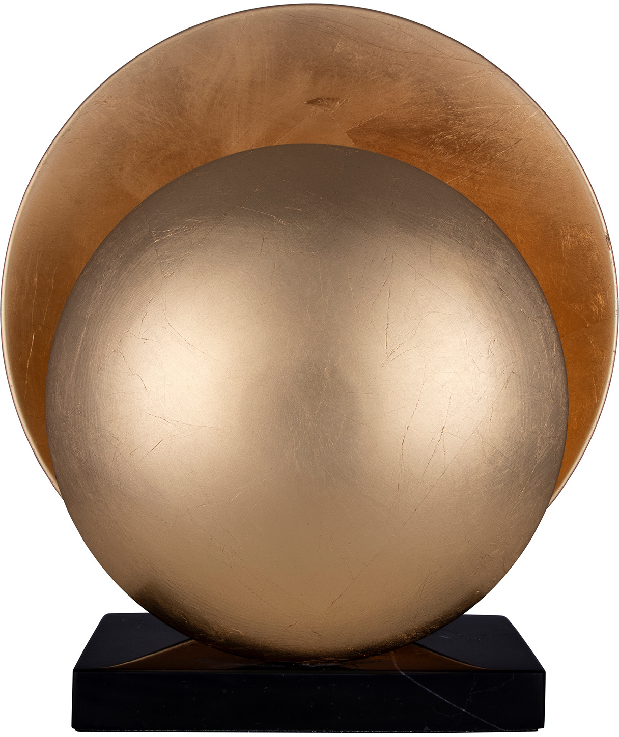 Bordslampa Orbit M�ssing/svart marmor