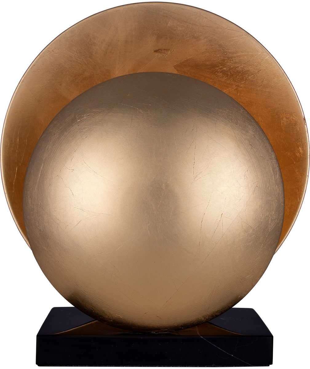 Bordslampa Orbit M�ssing/svart marmor