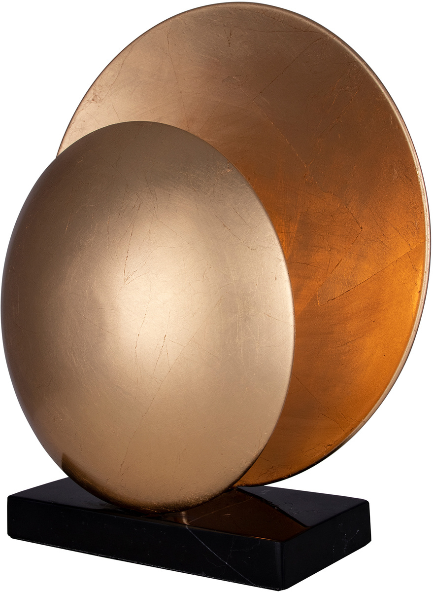 Bordslampa Orbit M�ssing/svart marmor