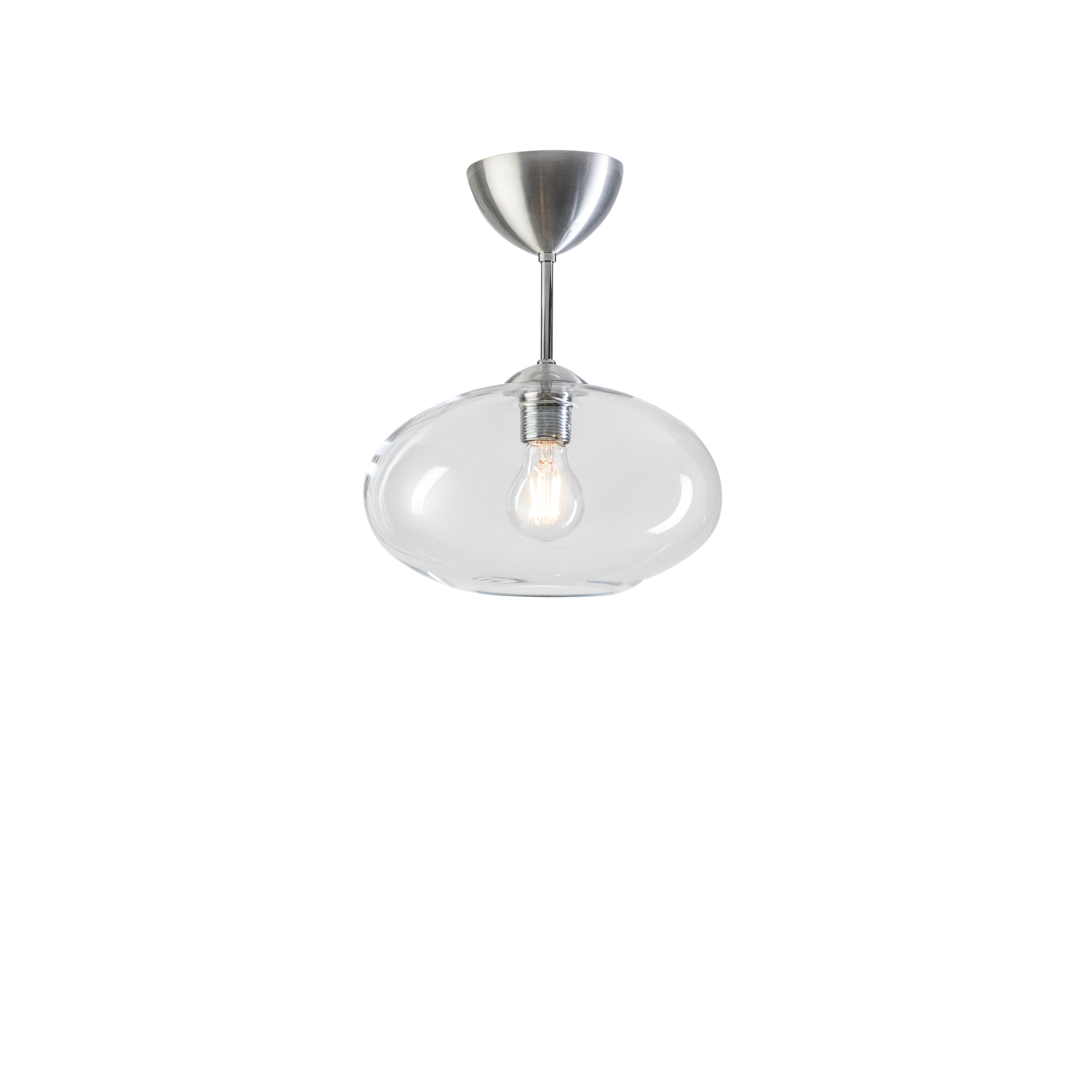 Bullo plafond D270 aluminium/klarglas E27 m stag