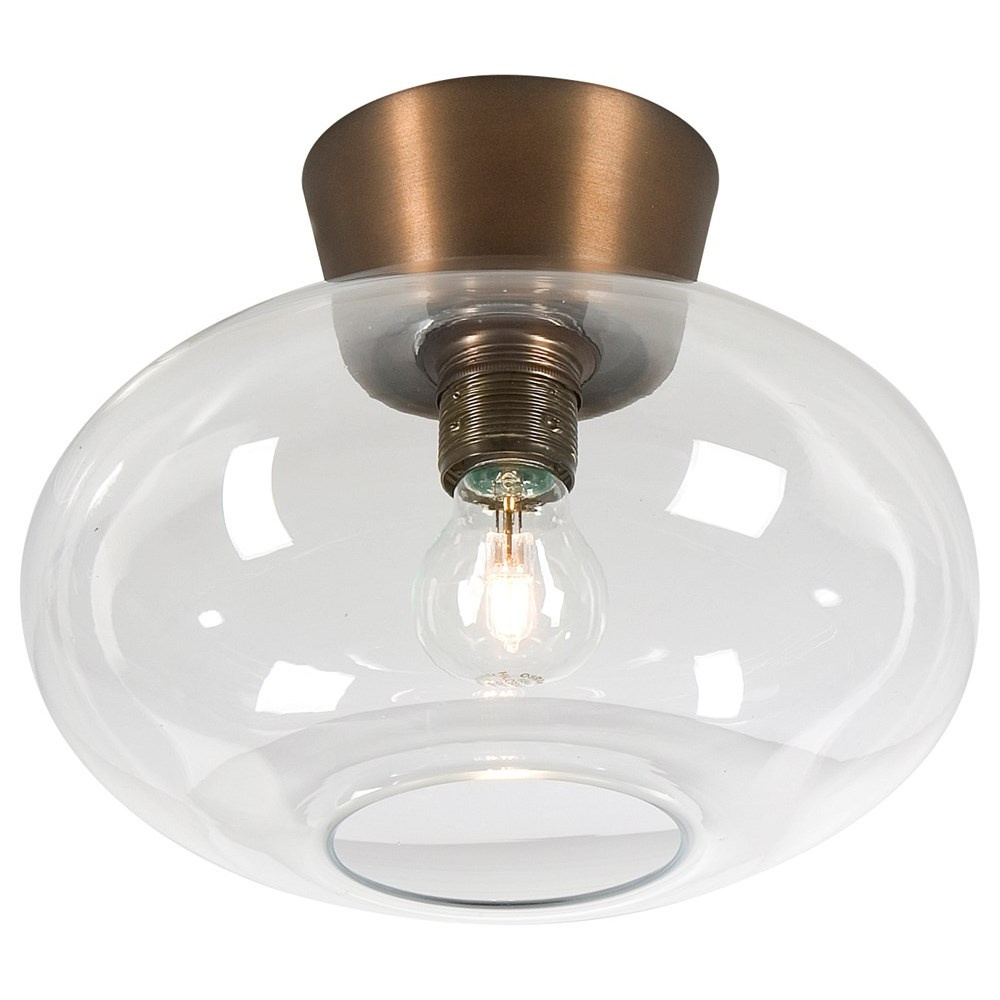 Bullo plafond D270 oxid/klarglas E27