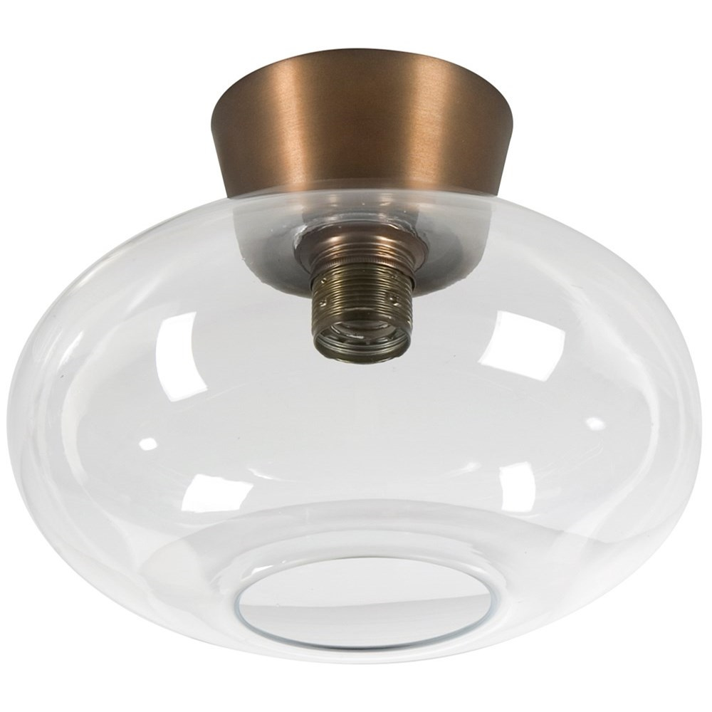 Bullo plafond D270 oxid/klarglas E27