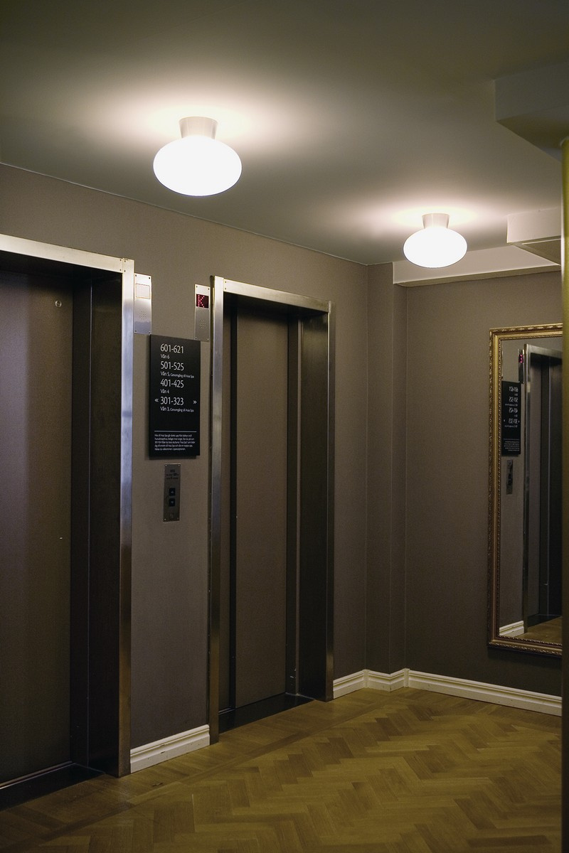 Bullo plafond D270 aluminium/opalglas E27 