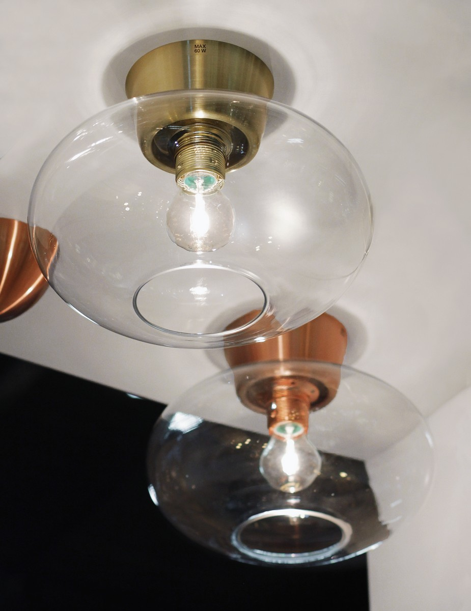 Bullo plafond D270 aluminium/opalglas E27 