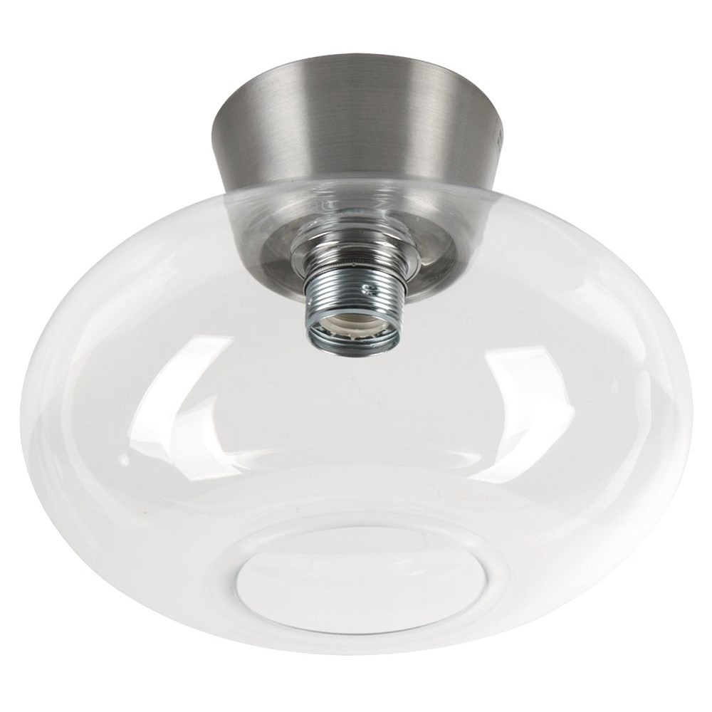 Bullo plafond D270 aluminium/klarglas E27 