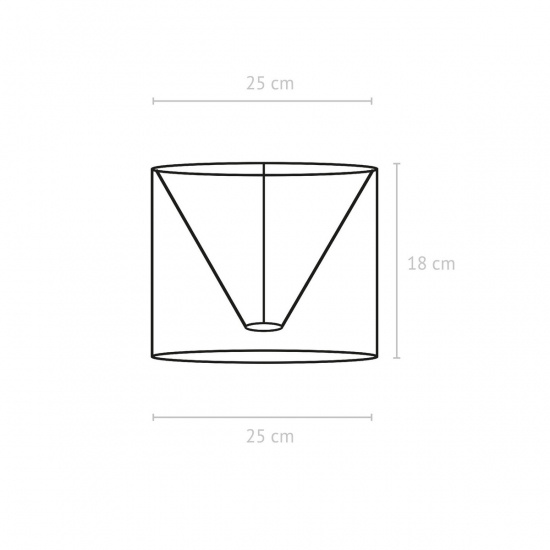 Sara Lampsk�rm, Lin Offwhite 25cm