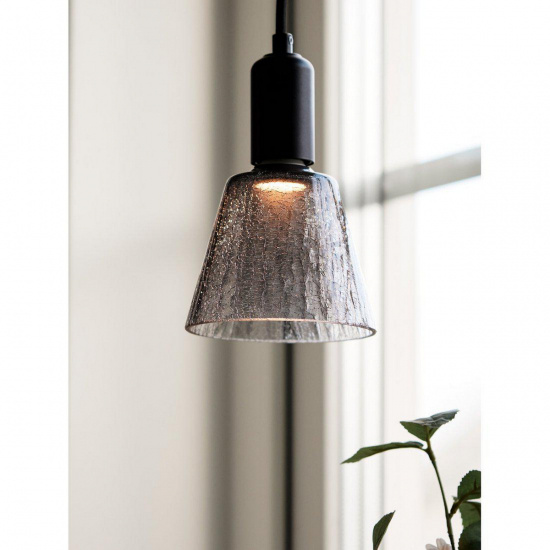 Tilda f�nsterlampa, E27, svart/smoky