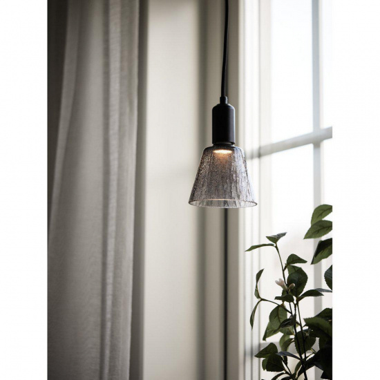 Tilda f�nsterlampa, E27, svart/smoky