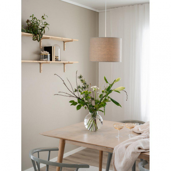 Sara Taklampa Linne, Ljus Beige 35cm