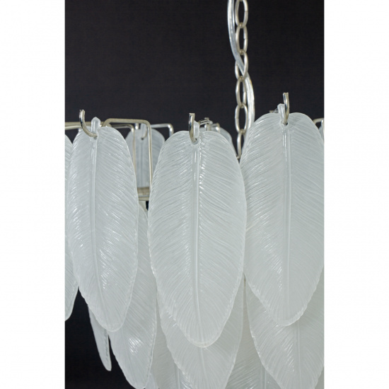 ADRIANA Taklampa, Silver/Frostad