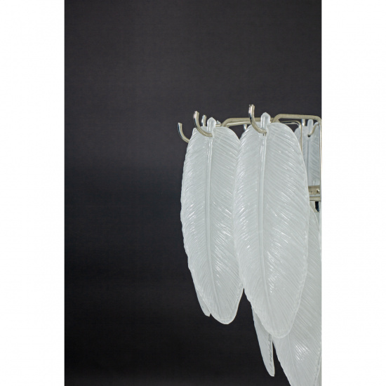 ADRIANA Taklampa, Silver/Frostad