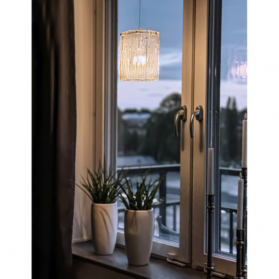 ABELONE F�nsterlampa, Klar/Krom