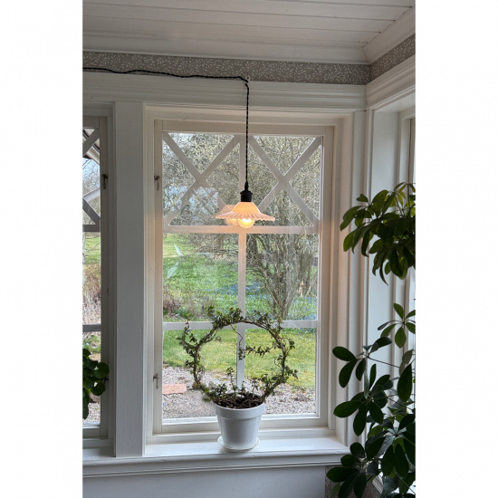 SILVIA F�nsterlampa, Svart/Vit