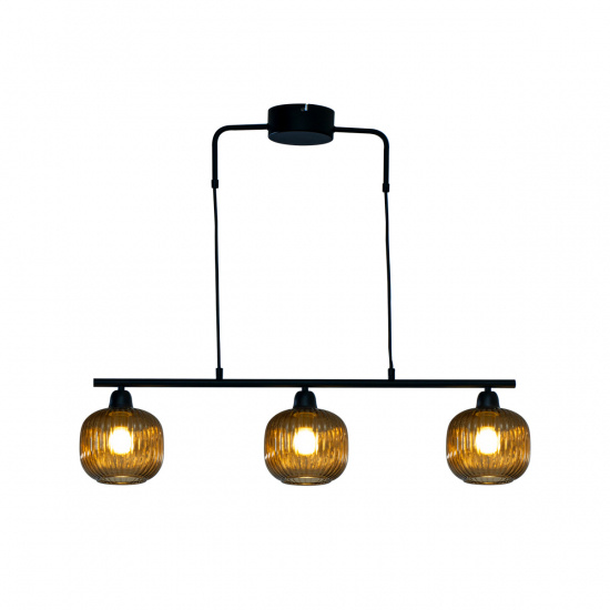 ELIN Taklampa 3-l�gig, Svart/Brun