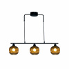 ELIN Taklampa 3-lågig, Svart/Brun ELIN Taklampa 3-lågig, Svart/Brun