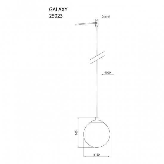 GALAXY F�nsterlampa 15cm, Svart/Brun