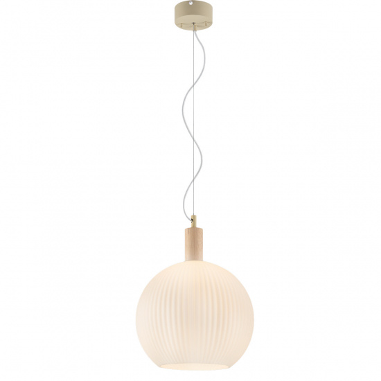 LAPPONIA Taklampa 35cm, Vitoljat tr�/vit