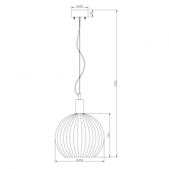 LAPPONIA Taklampa 35cm, Vitoljat tr�/vit
