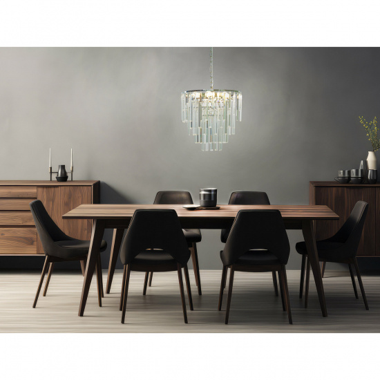 STRATI Taklampa, Krom/Klar