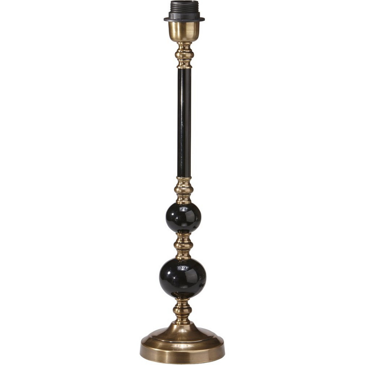 Abbey Lampfot, Svart/Antikm�ss 50cm