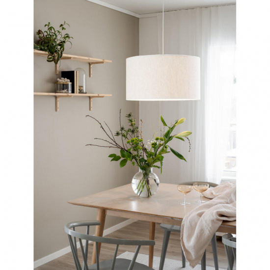 Sara Taklampa Linne, Offwhite 55cm