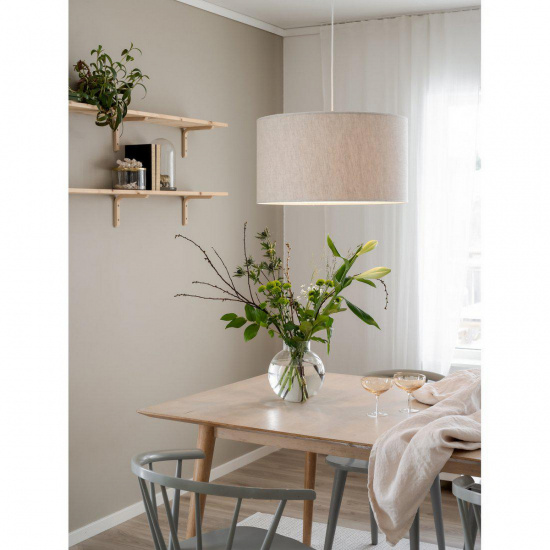 Sara Taklampa Linne, Ljus Beige 55cm