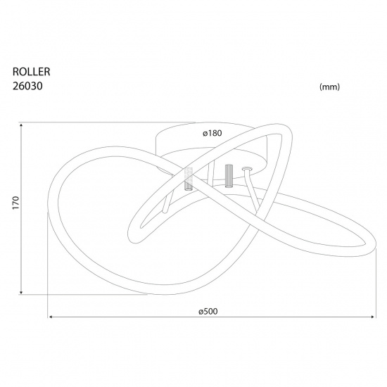 ROLLER Plafond - Guld