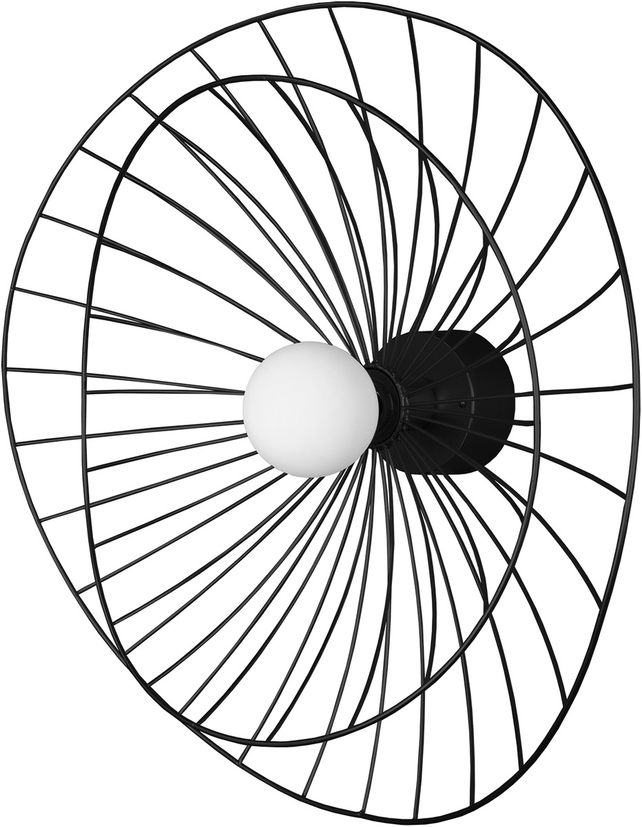 Plafond/v�gglampa Ray Svart