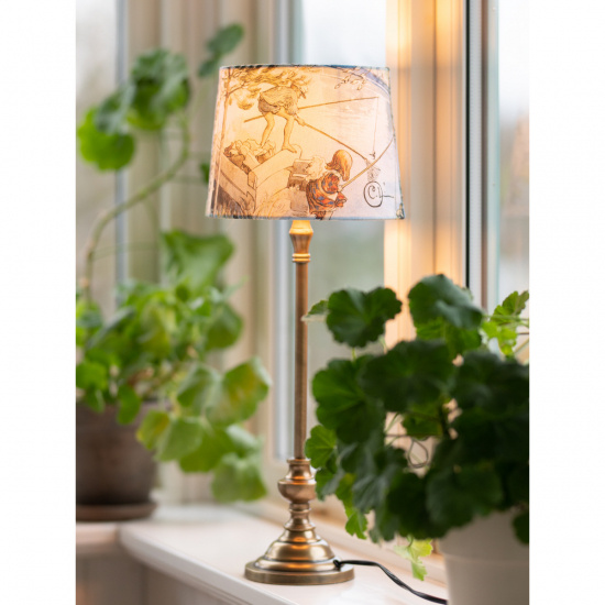 Andrea bordslampa, Antikm�ssing 53 cm