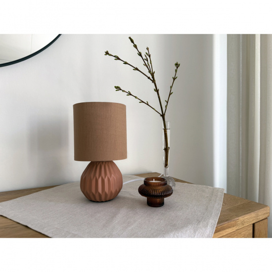 CHARLOTTE Bordlampa, Terracotta